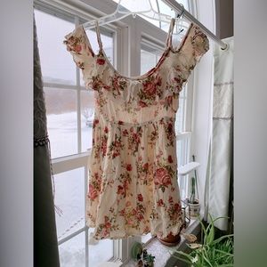 Floral mini dress XS